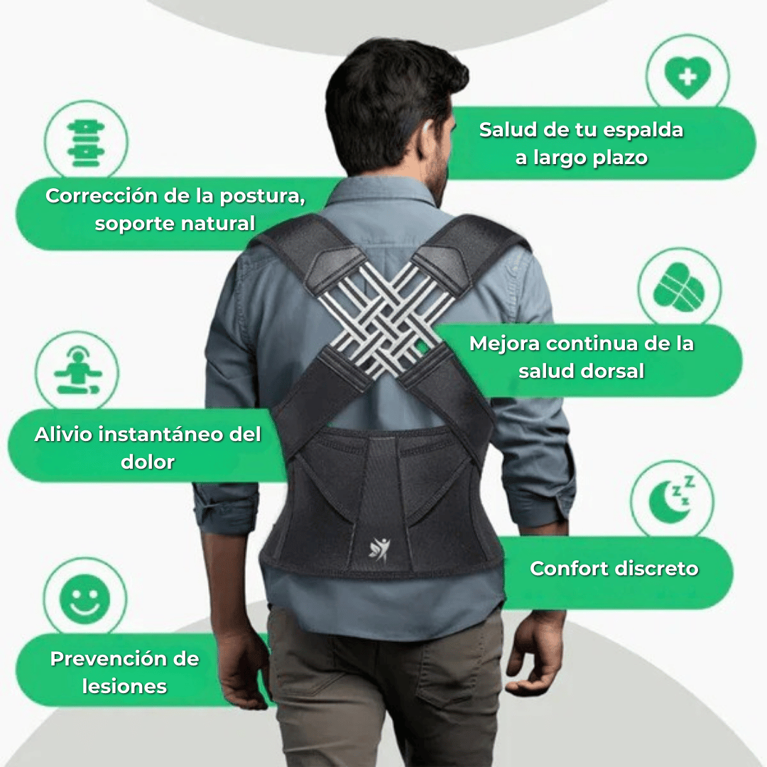 ErgoX® – Chaleco Corrector de Postura Ortopédico Unisex