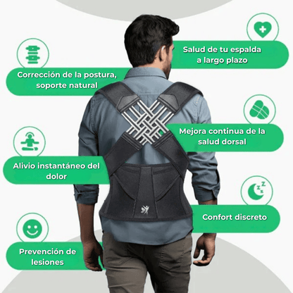 ErgoX® – Chaleco Corrector de Postura Ortopédico Unisex